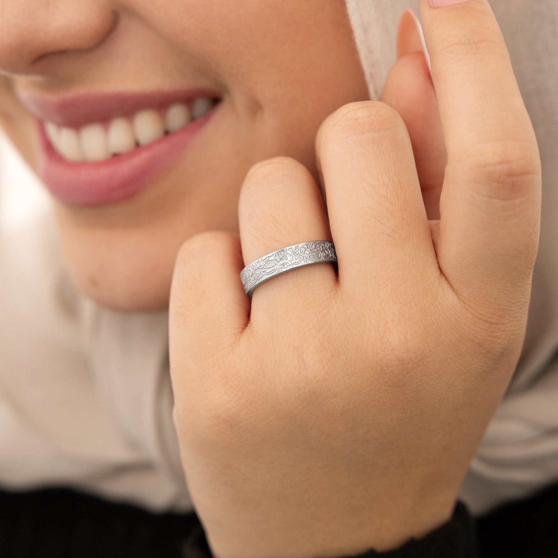 Bague « Avec difficulté vient la facilité » | Femme