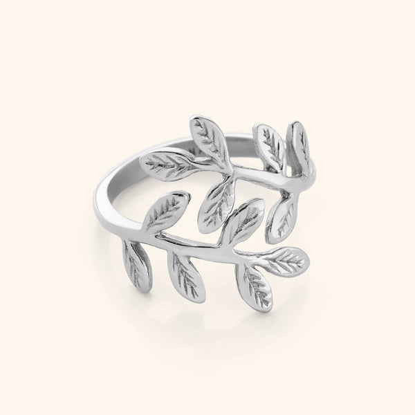 Bague feuille d'olivier de Palestine