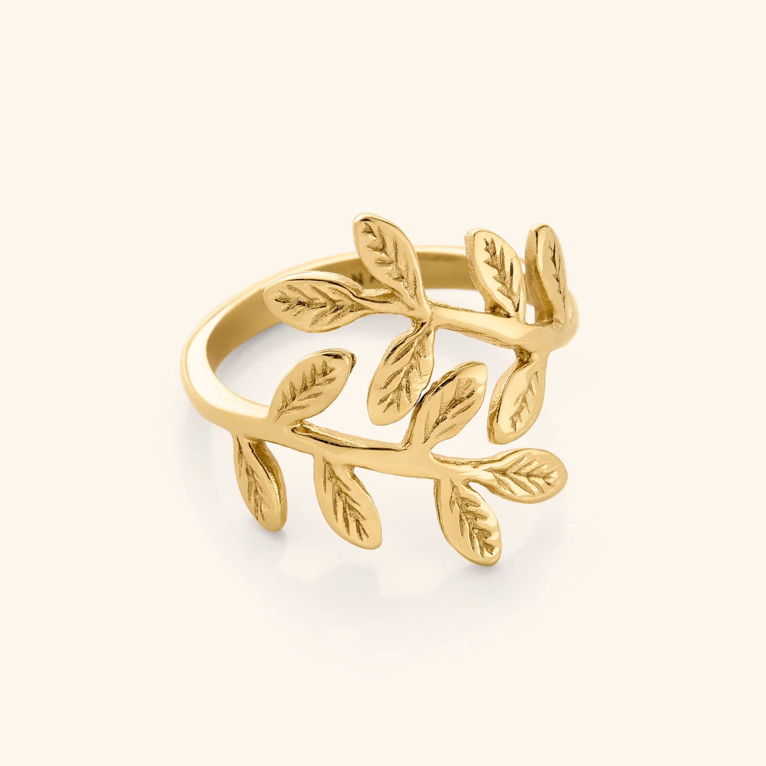 Bague feuille d'olivier de Palestine
